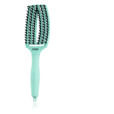 Olivia Garden Fingerbrush Boar & Nylon hajkefe nejlon- és vaddisznósörtékkel Arctic Teal 1 db