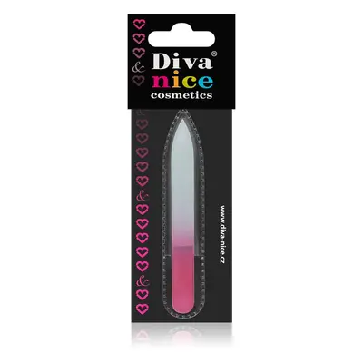 Diva & Nice Cosmetics Accessories üveg körömreszelő kicsi Pink 1 db