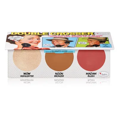 theBalm Double Crosser® paletta arcra 3 az 1-ben 8,5 g