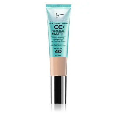 IT Cosmetics Your Skin But Better CC+ Cream Natural Matte mattító alapozó SPF 40 hölgyeknek Fair