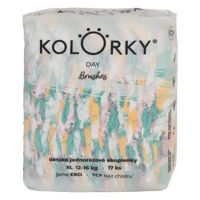 Kolorky Day Brushes eldobható ÖKO pelenkák XL méret 12-16 Kg 17 db