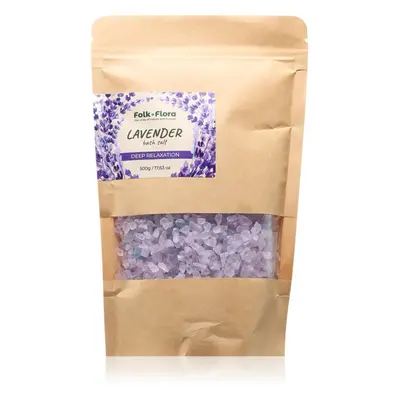 Folk & Flora Lavender relaxációs fürdősó 500 g