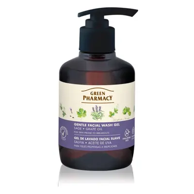 Green Pharmacy Sage & Thyme Face Wash gyengéd tisztító gél az arcra irritáció ellen 270 ml