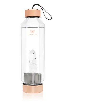 Crystallove Crystal Water Bottle Kulacs Hexagon-Clear Quartz 650 ml