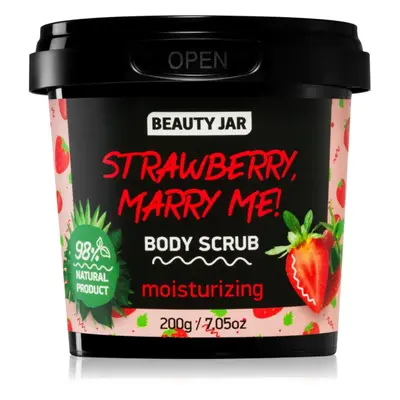 Beauty Jar Strawberry, Marry Me! hidratáló testpeeling 200 g