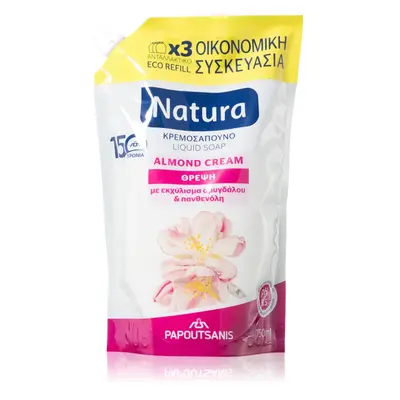 PAPOUTSANIS Natura Almond Cream folyékony szappan utántöltő 750 ml