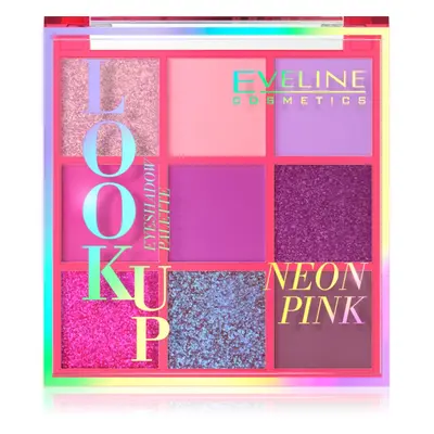 Eveline Cosmetics Look Up Neon Pink szemhéjfesték paletta 10,8 g