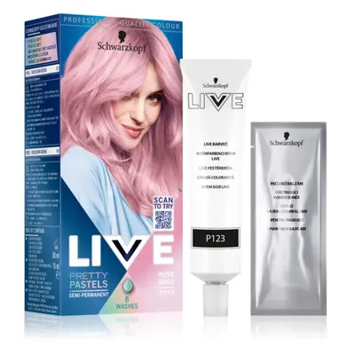 Schwarzkopf LIVE Ultra Brights or Pastel félig állandó hajfesték árnyalat 123 Rose Gold