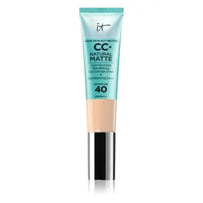 IT Cosmetics Your Skin But Better CC+ Cream Natural Matte mattító alapozó SPF 40 hölgyeknek Fair