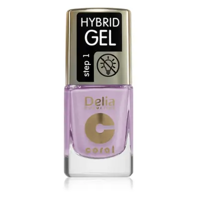 Delia Cosmetics Coral Nail Enamel Hybrid Gel géles körömlakk árnyalat 141 11 ml