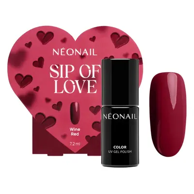 NEONAIL Special Set Sip of Love géles körömlakk ( limitált kiadás) árnyalat Wine Red 7.2 ml