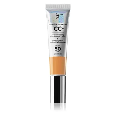 IT Cosmetics Your Skin But Better CC+ fedő hatású alapozó SPF 50+ hölgyeknek Tan 32 ml