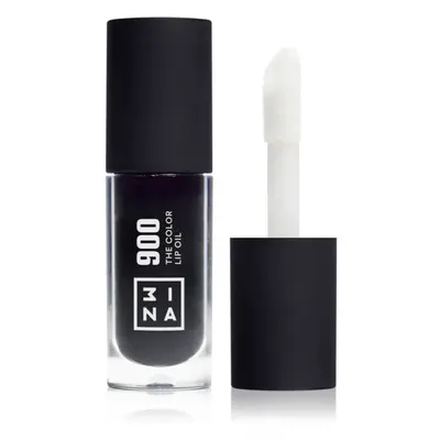 3INA The Color Lip Oil hidratáló olaj az ajkakra árnyalat 900 - Jet black, sheer 4 ml