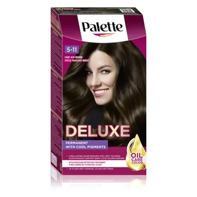 Schwarzkopf Palette Deluxe tartós hajfesték árnyalat 5-11 Light Ash Brown 1 db