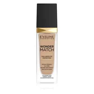 Eveline Cosmetics Wonder Match tartós folyékony alapozó hialuronsavval árnyalat 30 Cool Beige 30