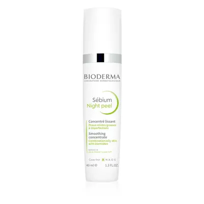 Bioderma Sébium Night Peel feszesítő hámlasztó szérum a bőr tökéletlenségei ellen 40 ml