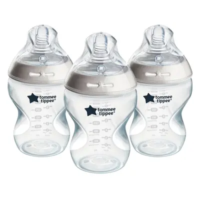 Tommee Tippee Natural Start Anti-Colic önsterilizáló cumisüveg Slow Flow 0m+ 3x260 ml