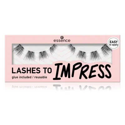 essence LASHES TO IMPRESS műszempillák ragasztóval 8 db