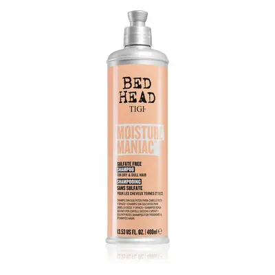 TIGI Bed Head Moisture Maniac tisztító és tápláló sampon száraz hajra 400 ml