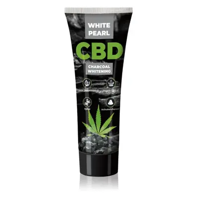 White Pearl CBD Charcoal Whitening fogfehérítő fogkrém faszénnel CBD-vel 75 ml