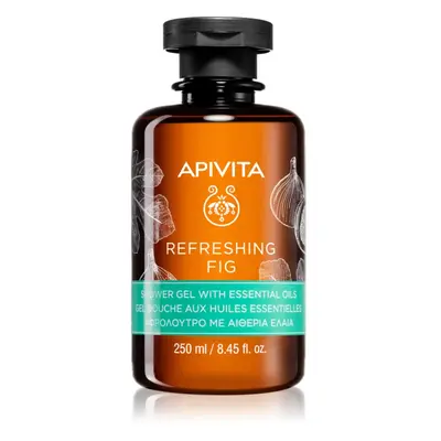 Apivita Refreshing Fig Shower Gel felfrissítő tusfürdő gél esszenciális olajokkal 250 ml