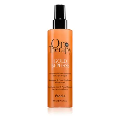 Fanola Oro Therapy Gold Bi-Phase 2 fázisú, öblítést nem igénylő kondicionáló 200 ml