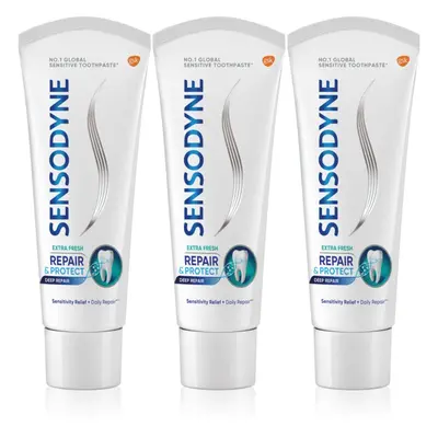 Sensodyne Repair & Protect Extra Fresh fogkrém a fogak és a fogíny védelmére 3x75 ml