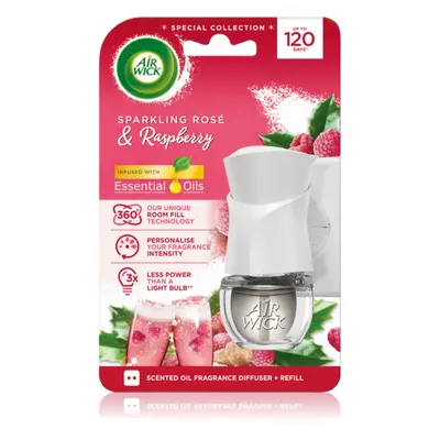 Air Wick Electric Sparkling Rose & Raspberry elektromos légfrissítő töltelékkel 19 ml