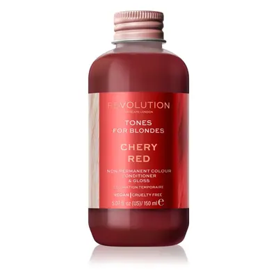 Revolution Haircare Tones For Blondes tonizáló balzsam szőke hajra árnyalat Cherry Red 150 ml