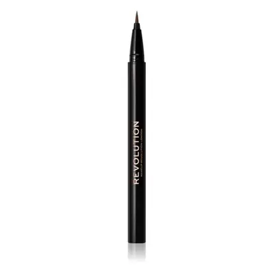 Makeup Revolution Hair Stroke Brow Pen szemöldök fixáló árnyalat Medium Brown 0,5 ml