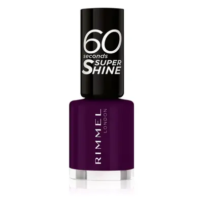 Rimmel 60 Seconds Super Shine körömlakk árnyalat 345 Black Cherries 8 ml