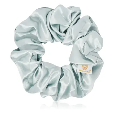 Crystallove Silk Scrunchie selyem hajgumi Amazonite 1 db