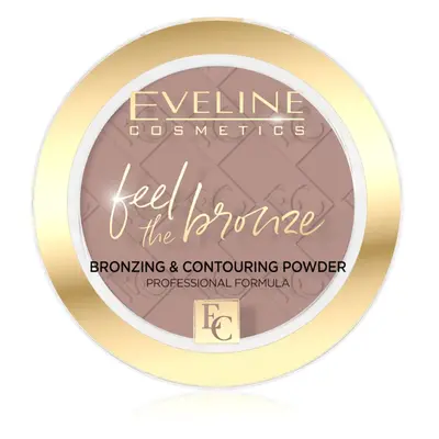 Eveline Cosmetics Feel The Bronze bronzosító és kontúrozó púder árnyalat 01 Milky Way 4 g