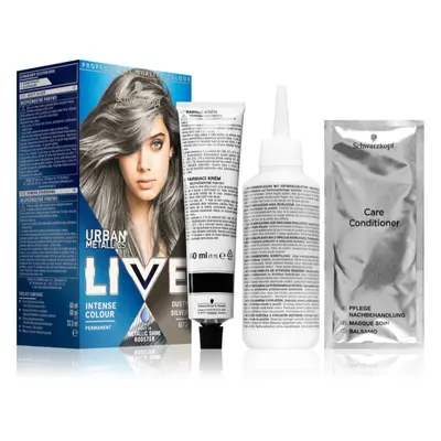 Schwarzkopf LIVE Urban Metallics tartós hajfesték árnyalat U72 Dusty Silver 1 db