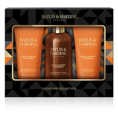 Baylis & Harding Black Pepper & Ginseng ajándékszett arcra, testre és hajra uraknak