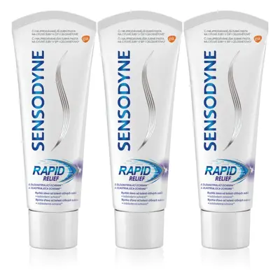 Sensodyne Rapid fluoridos fogkrém érzékeny fogakra 3x75 ml