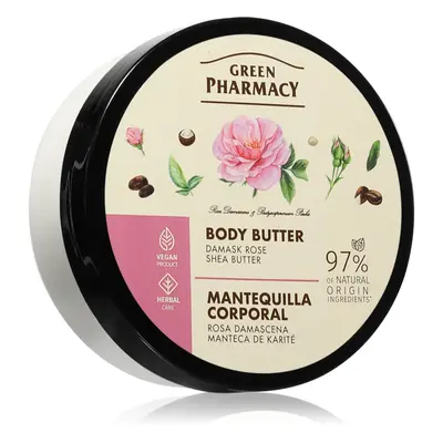 Green Pharmacy Damask Rose & Shea Butter Body Butter intenzív hidratáló testvaj 200 ml