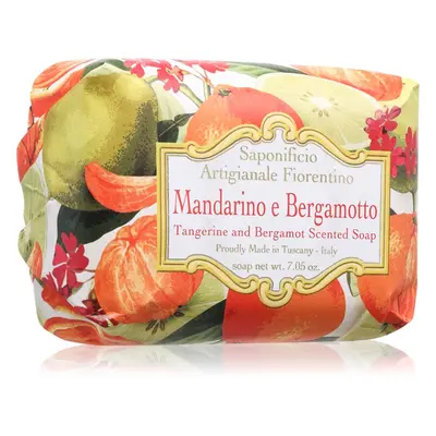 Saponificio Artigianale Fiorentino Tangerine and Bergamot Perfumed Soap természetes szilárd szap