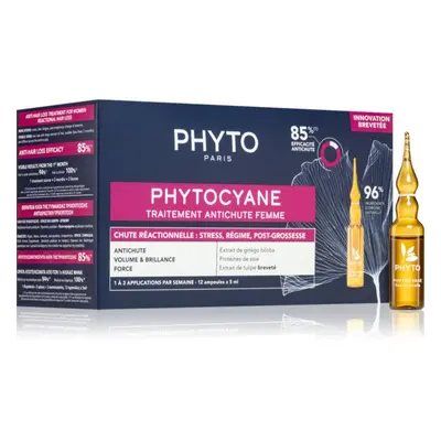 Phyto Phytocyane Women Treatment hajnövekedés és hajhullás elleni ápolás 12x5 ml