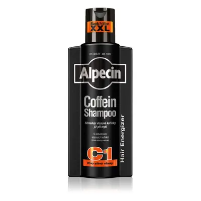 Alpecin Coffein Shampoo C1 Black Edition sampon férfiaknak koffein kivonattal hajnövesztést serk