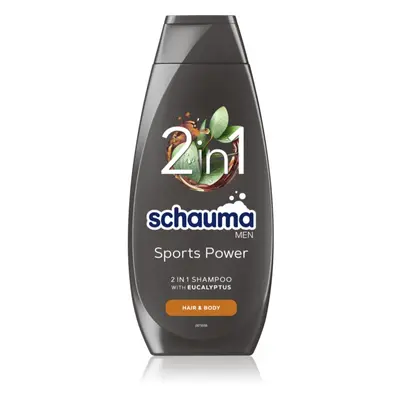 Schwarzkopf Schauma MEN tusfürdő gél és sampon 2 in 1 uraknak Sports Power 400 ml