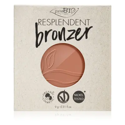 puroBIO Cosmetics Resplendent bronzosító utántöltő árnyalat 03 Beige Brown 9 g