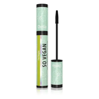 Delia Cosmetics So Vegan dúsító és hosszabbító szempillaspirál árnyalat Black 11 ml