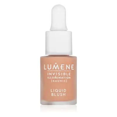 Lumene Invisible Illumination folyékony arcpirosító az élénk bőrért árnyalat Pink Blossom 15 ml