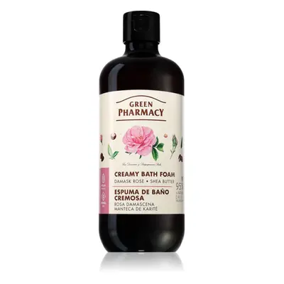 Green Pharmacy Damask Rose & Shea Butter Bath Foam krémes fürdőhab bambuszvajjal 500 ml