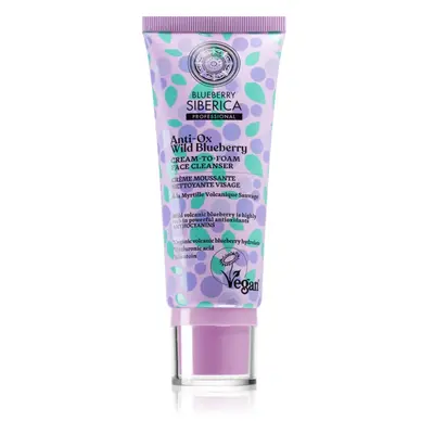 Natura Siberica Anti-Ox Wild Blueberry krémes tisztító hab az arcra 100 ml