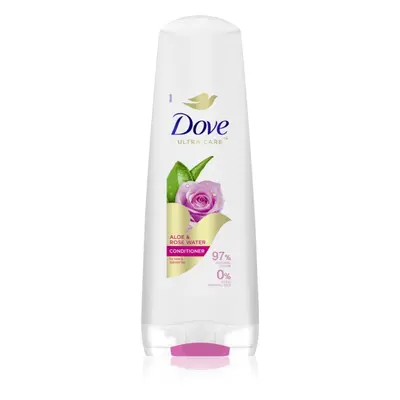 Dove Aloe & Rose Water kondicionáló a hidratálásért és a fényért 350 ml