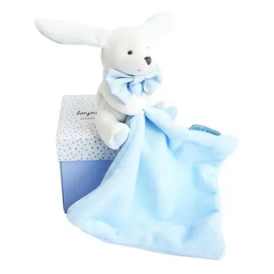 Doudou Gift Set Blue Rabbit ajándékszett gyermekeknek születéstől kezdődően 1 db