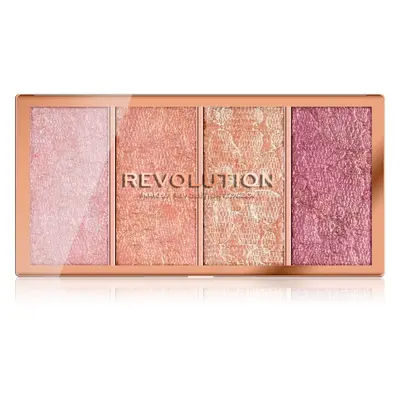 Makeup Revolution Vintage Lace arcpirosító paletta 4 x 5 g