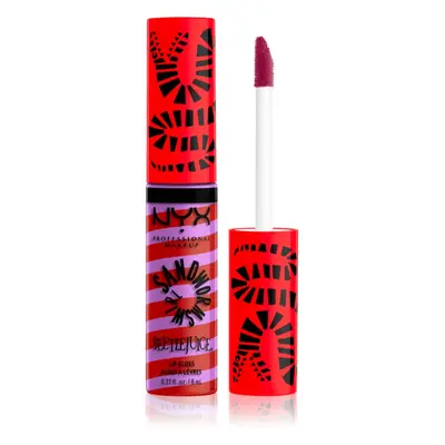 NYX Professional Makeup Beetlejuice Sandworm Swirl tündöklő ajakfény árnyalat 03 Red 8 ml